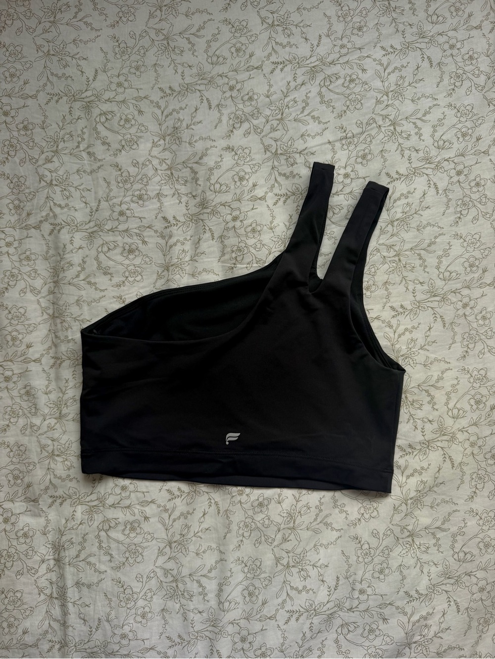 Fabletics Black One-Shoulder Sports Tank Fabletics